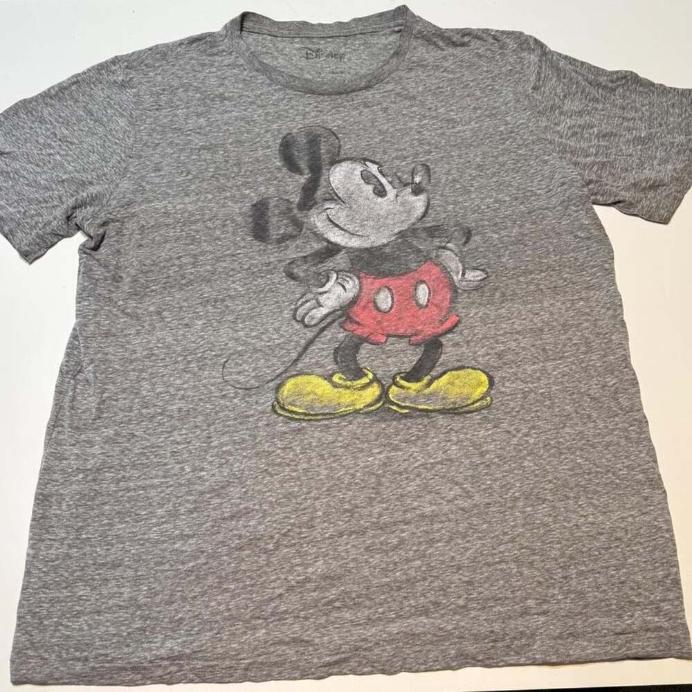 Disney Mickey Mouse Heather Gray Graphic T-Shirt